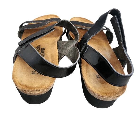 Naot Black Patent Leather Kyla Sandals, EU 37 - Picture 4 of 7